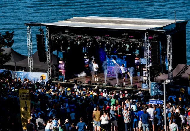 Besondere Open Air-Konzerte direkt am Rheinufer bei „Summer in the City – at the river“, Radumleitung eingerichtet