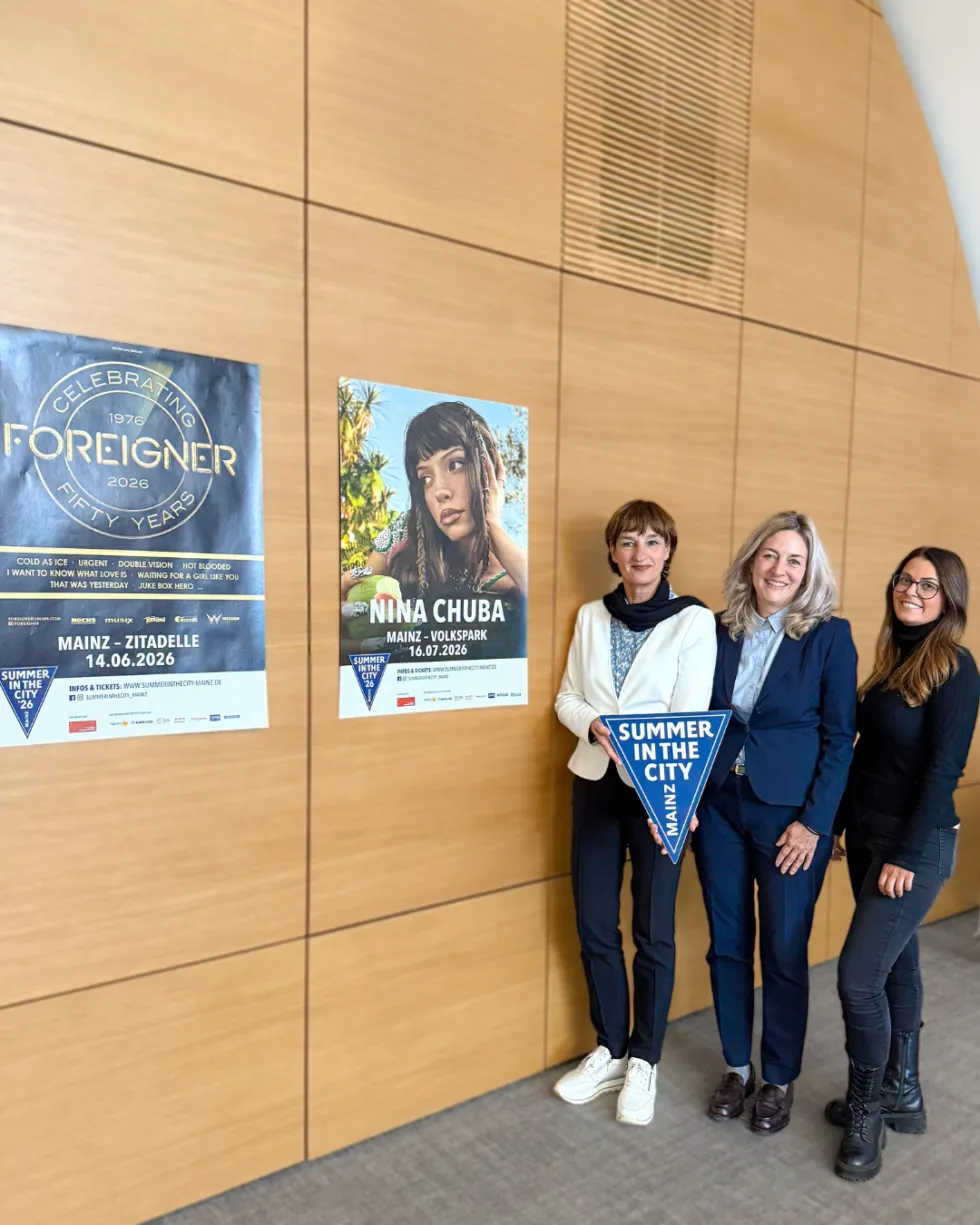 Summer in the City Mainz begeistert in diesem Jahr erneut  – Vorfreude auf die Open-Air-Saison 2026 steigt. Weitere  Kulturhöhepunkte im Herbst stehen bevor.