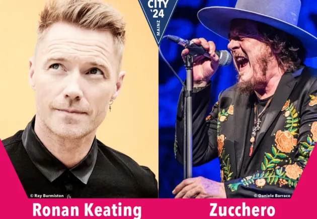 Neue Ankündigungswelle bei „Summer in the City“ 2024: Ronan Keating und Zucchero treten auf der Zitadelle in Mainz auf