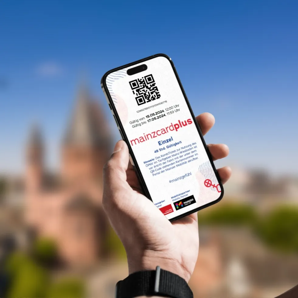 Digitalisierung der mainzcardplus: Beliebte Touristen-karte nun online buchbar, in die MAINZ-App integriert und digital einzulösen bei vielen Museen und im ÖPNV