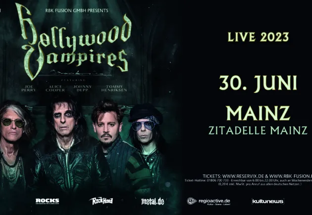 Das Warten hat sich gelohnt: Hollywood Vampires kommen am 30.06.2023 zu 