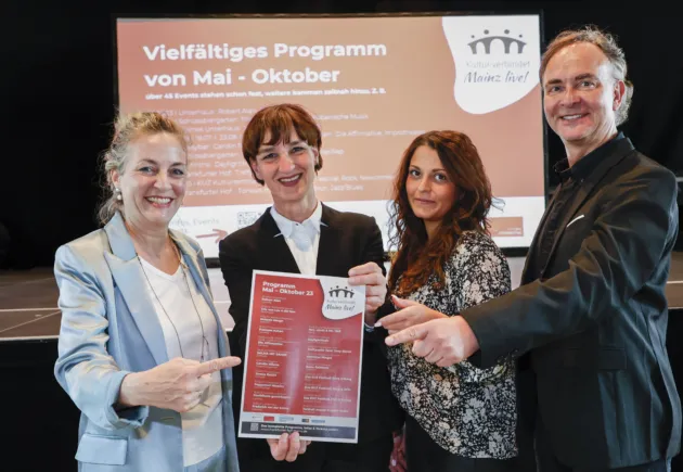 Die Veranstaltungsreihe „Kultur verbindet – Mainz live!“ startet in die vierte Saison. Besucher:innen dürfen sich wieder auf Kulturgenuss aus der Region freuen.