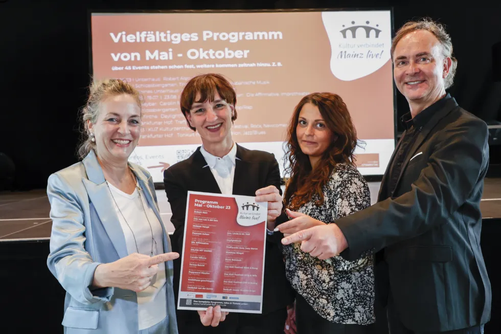 Die Veranstaltungsreihe „Kultur verbindet – Mainz live!“ startet in die vierte Saison. Besucher:innen dürfen sich wieder auf Kulturgenuss aus der Region freuen.